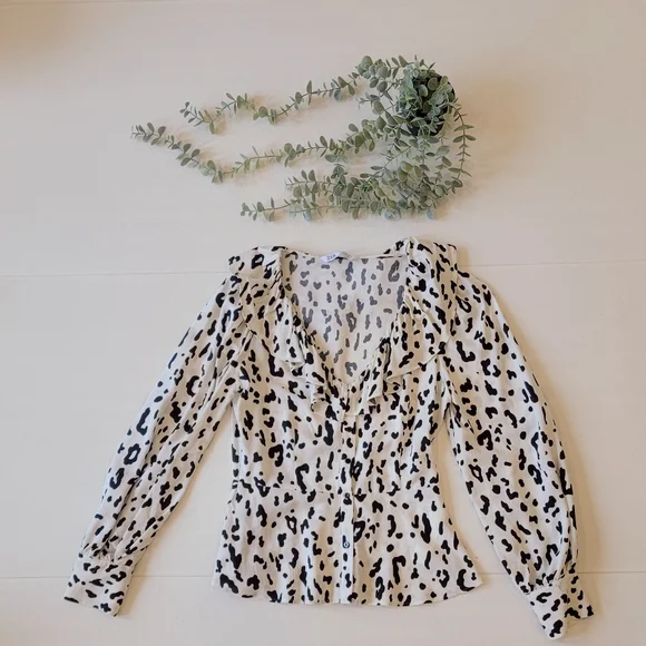 ZARA animal print top XS - Picture 2 of 11